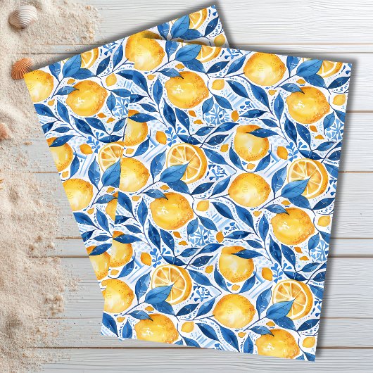  Mediterranean Lemon Botanical Tissue Paper 薄葉紙