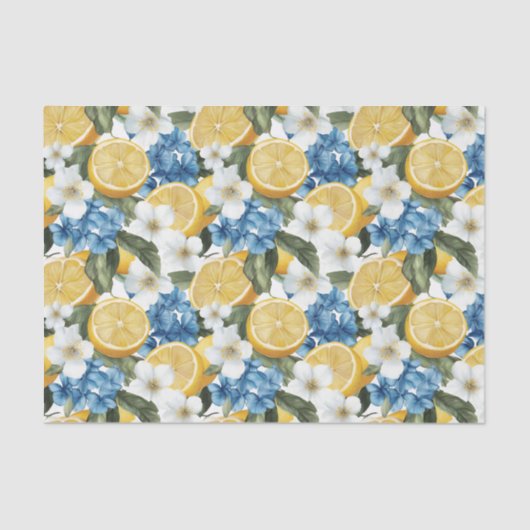  Mediterranean Lemon Botanical Tissue Paper 薄葉紙 (正面)