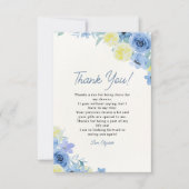 Mediterranean Lemon Bridal Party サンキューカード (正面)