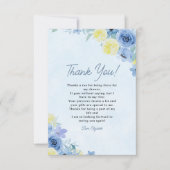 Mediterranean Lemon Bridal Party サンキューカード (正面)