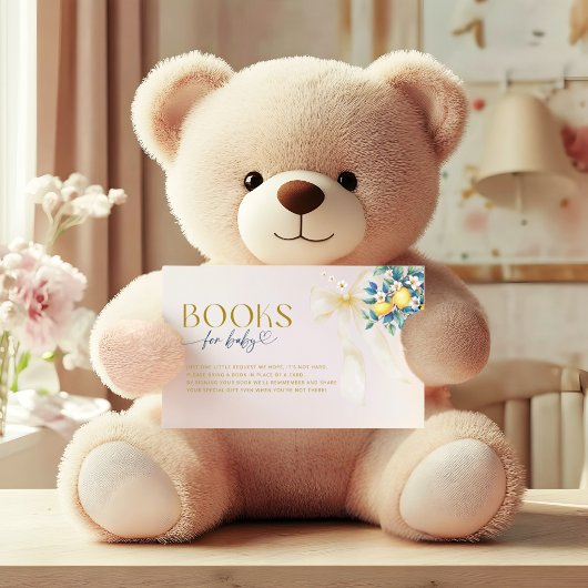 Mediterranean Lemon Citrus Sweetie Books for Baby エンクロージャーカード