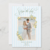 Mediterranean Lemon Coastal Wedding Photo セーブザデート (正面)