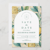 Mediterranean Lemon Garden Wedding セーブザデート (正面)