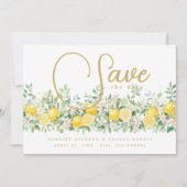 Mediterranean Lemon Garland Wedding TLW26 セーブザデート (正面)
