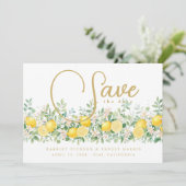 Mediterranean Lemon Garland Wedding TLW26 セーブザデート (スタンド正面)