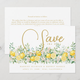 Mediterranean Lemon Garland Wedding TLW26  セーブザデート