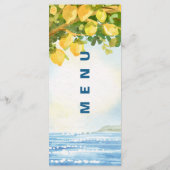Mediterranean Lemon Grove Coastal Wedding Dinner  メニュー (裏面)