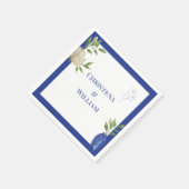 Mediterranean Lemon Personalized Wedding Napkins スタンダードカクテルナプキン (角)