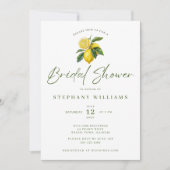 Mediterranean Lemon Theme Bridal Invitation 招待状 (正面)