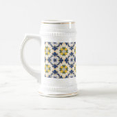 Mediterranean Lemon Tile Italian Talavera ビールジョッキ (左)