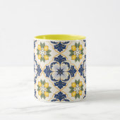 Mediterranean Lemon Tile Italian Talavera マグカップ (中央)