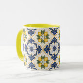 Mediterranean Lemon Tile Italian Talavera マグカップ (正面左)