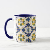 Mediterranean Lemon Tile Italian Talavera マグカップ (左)
