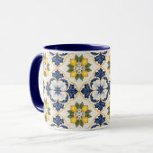 Mediterranean Lemon Tile Italian Talavera マグカップ (正面左)