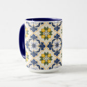 Mediterranean Lemon Tile Italian Talavera マグカップ (正面左)