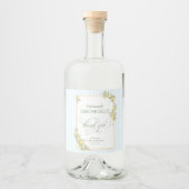 Mediterranean Lemon Wedding Limoncello リキュールボトルラベル (正面)
