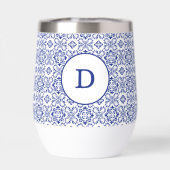 Mediterranean Lemons Blue Mosaic Tile Wedding (背面)