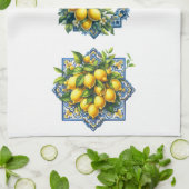 Mediterranean Lemons Kitchen Towel キッチンタオル (折り畳み)