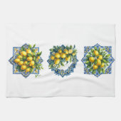 Mediterranean Lemons Kitchen Towel キッチンタオル (横)