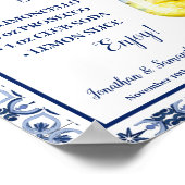 Mediterranean Limoncello Spritz Bar Wedding Shower ポスター (角)