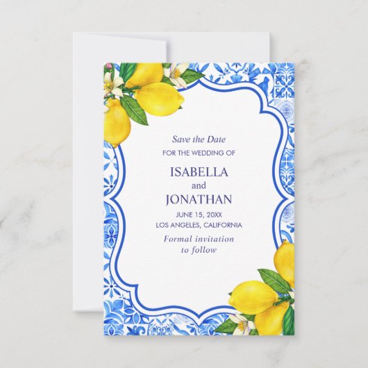 Mediterranean Love: A Wedding Celebration セーブザデート (正面)