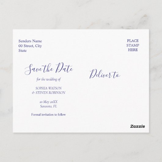  Mediterranean Love: A Wedding Celebration ポストカード (裏面)