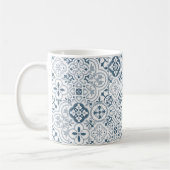 Mediterranean Moroccan Tile pattern コーヒーマグカップ (左)