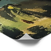 Mediterranean Olive Grove by the Sea  ポスター (角)