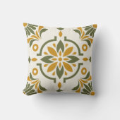 Mediterranean Olive Tile クッション (正面)