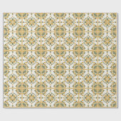 Mediterranean Olive Tile ラッピングペーパー (フラット)