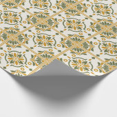 Mediterranean Olive Tile ラッピングペーパー (角)