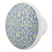 Mediterranean Pattern - Blue and Yellow Ornament セラミックノブ (右)