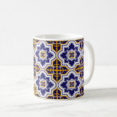 Mediterranean Pattern Kitchen コーヒーマグカップ (正面右)