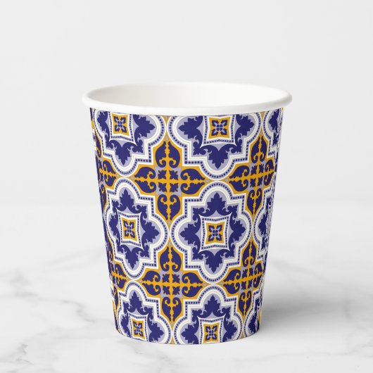 Mediterranean Pattern Kitchen 紙コップ (裏面)