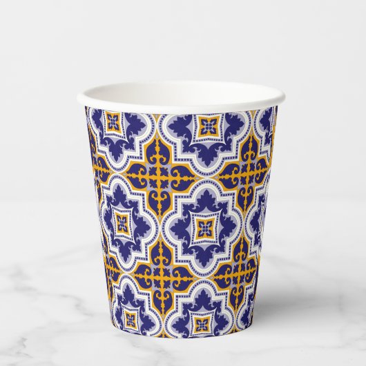 Mediterranean Pattern Kitchen 紙コップ (正面)