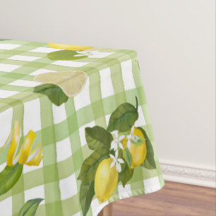 Mediterranean Picnic Citrus Pattern テーブルクロス