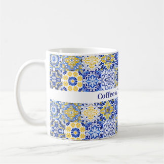 Mediterranean / Retro style mug コーヒーマグカップ