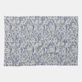 Mediterranean Sardine Chinoiserie Kitchen Towel キッチンタオル (横)