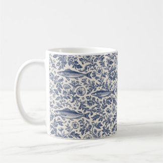 Mediterranean Sardine Chinoiserie Mug コーヒーマグカップ