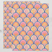 Mediterranean Shells and Seagrass Scrapbook Paper (正面/裏面)