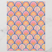 Mediterranean Shells and Seagrass Scrapbook Paper (正面)