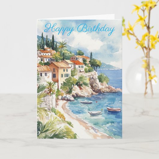 Mediterranean Summer カード (黄色い花)