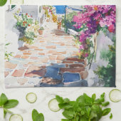 Mediterranean Summer キッチンタオル (折り畳み)