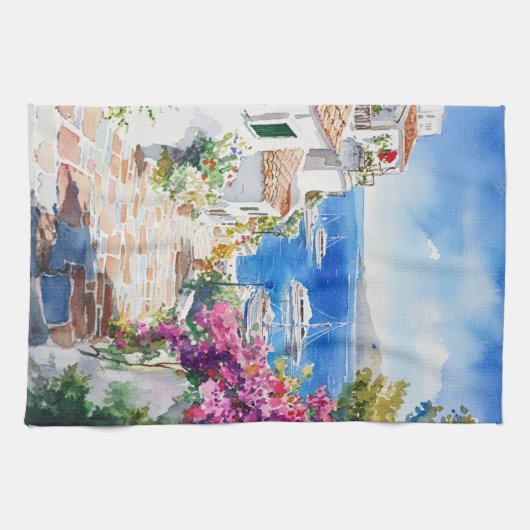 Mediterranean Summer キッチンタオル (横)