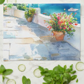 Mediterranean Summer キッチンタオル (折り畳み)