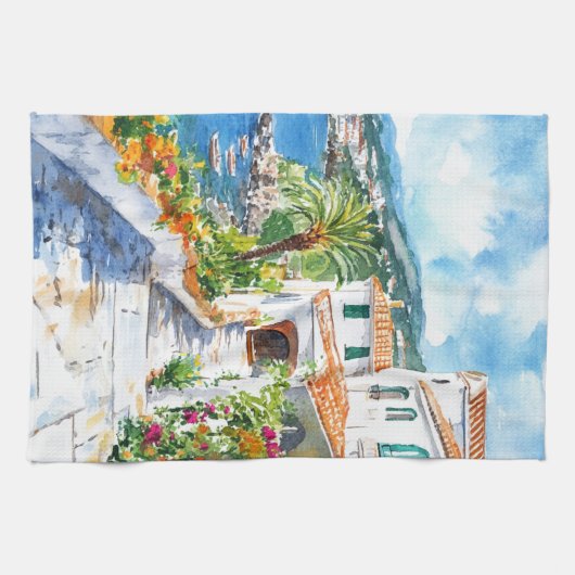 Mediterranean Summer キッチンタオル (横)