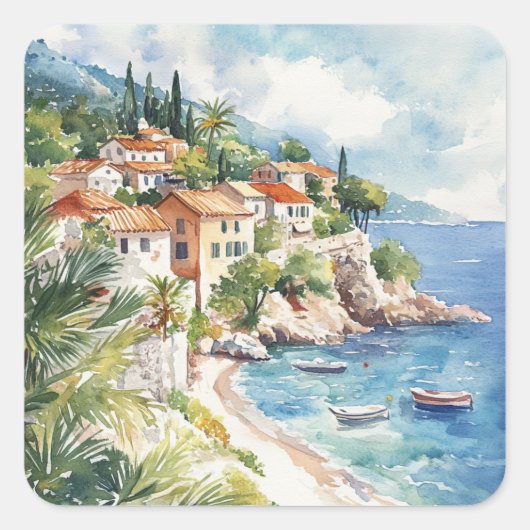 Mediterranean Summer スクエアシール (正面)