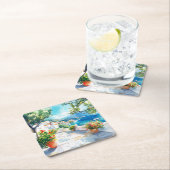 Mediterranean Summer スクエアペーパーコースター (インサイチュ)