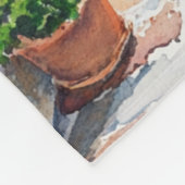 Mediterranean Summer フリースブランケット (角)