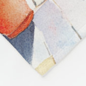 Mediterranean Summer フリースブランケット (角)